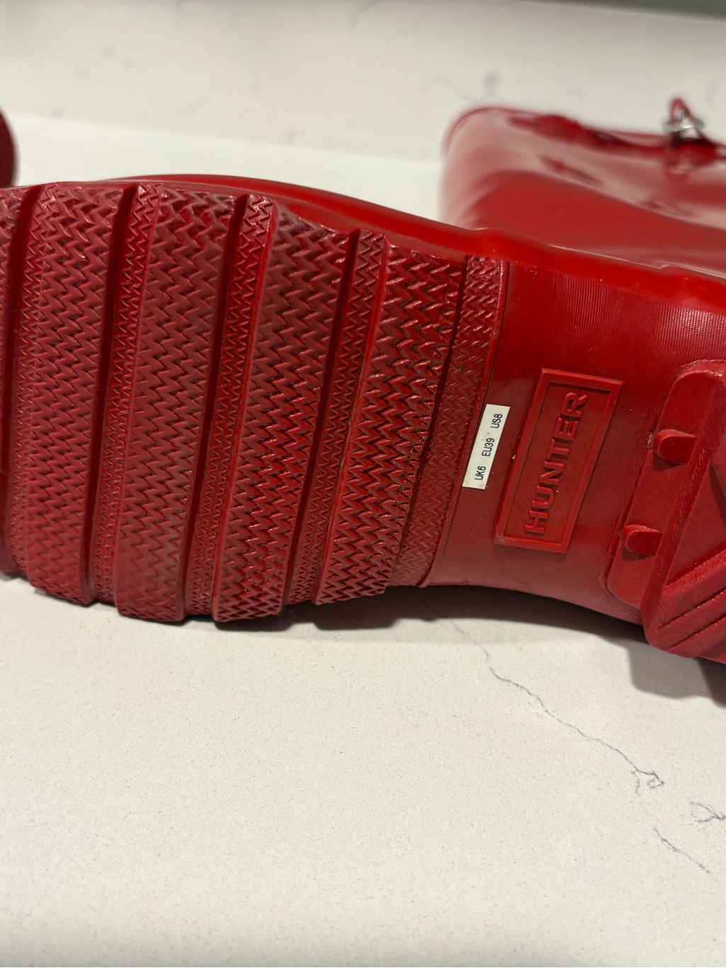 Hunter Glossy Red Tall Rain Boots — image 7 of 7